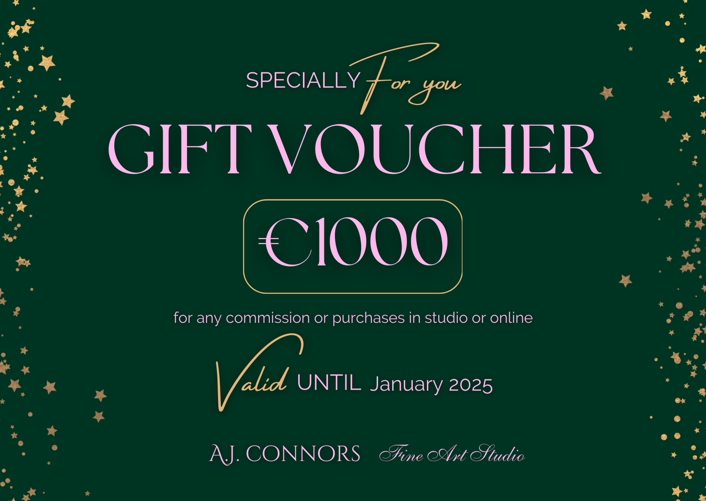 Fine Art Studio Gift Card