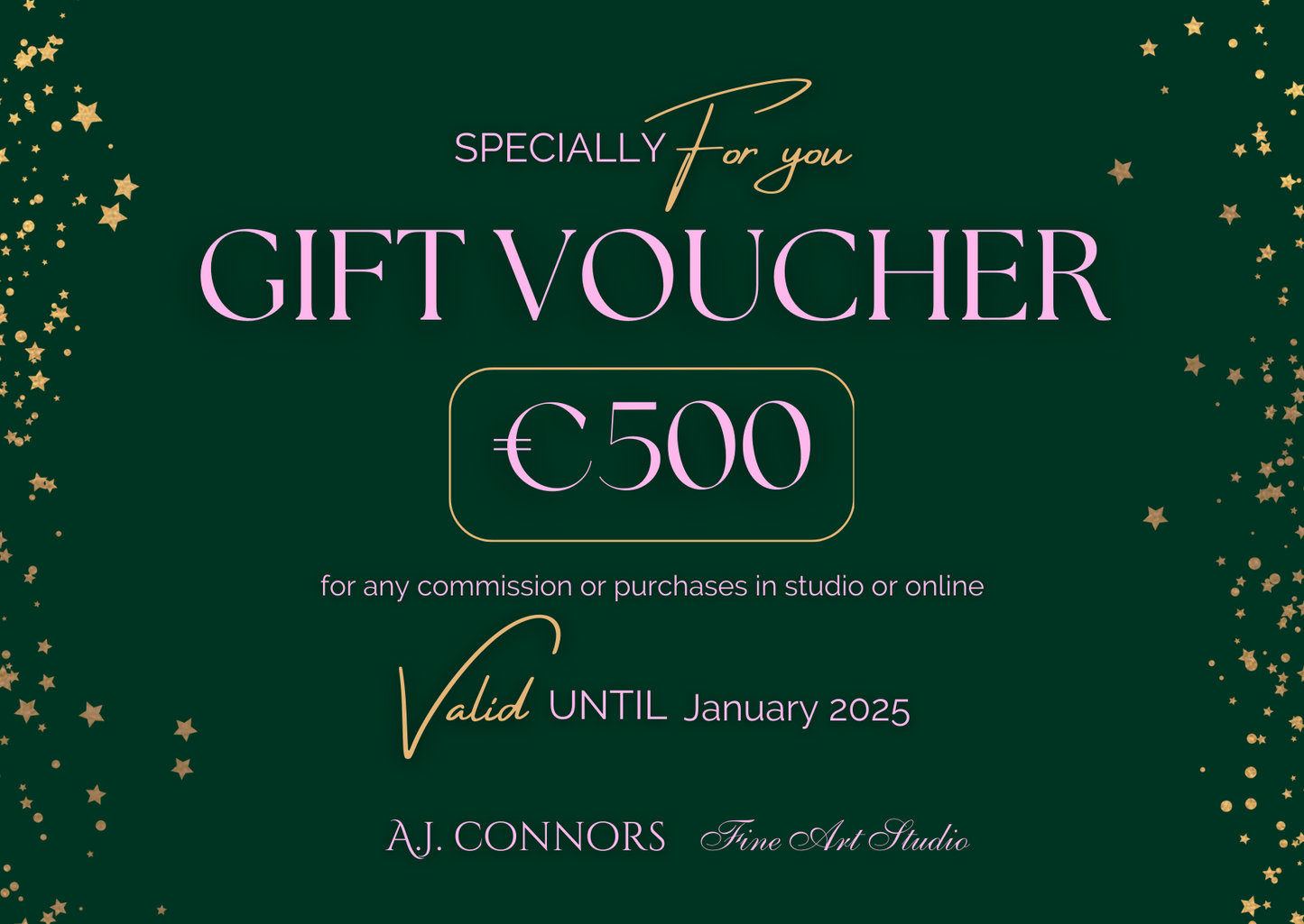 Fine Art Studio Gift Card