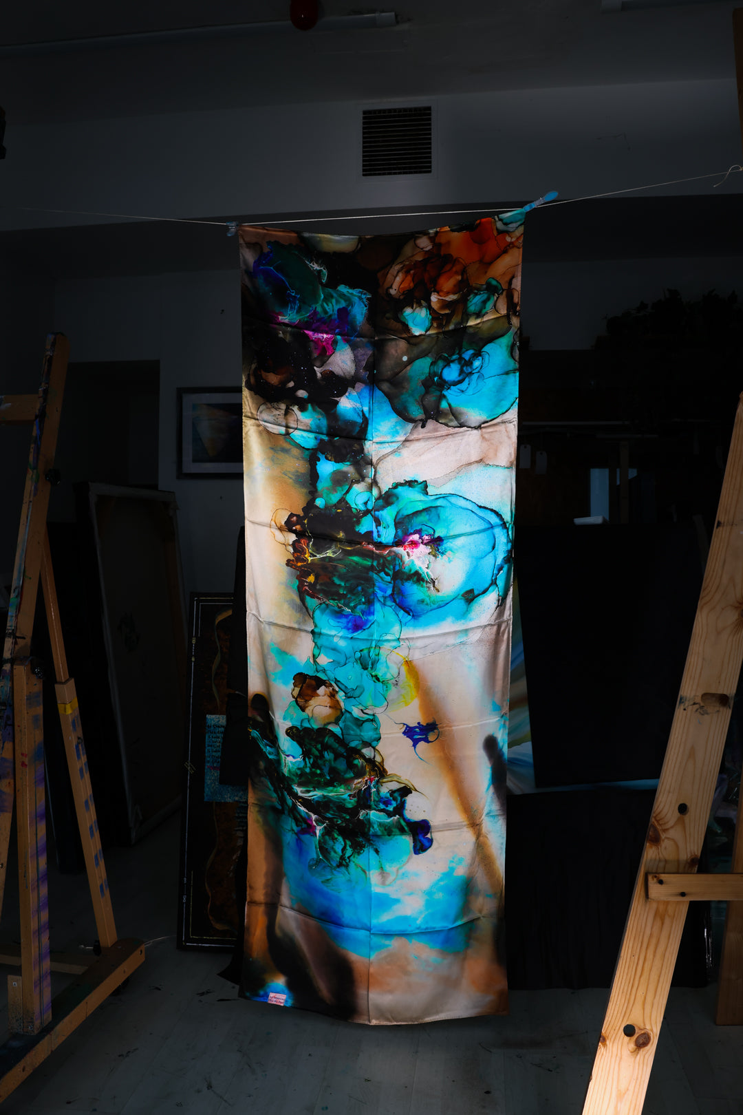 Inflation Mulberry Silk Fine Art